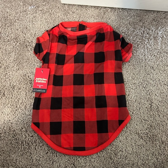 BNWT Kohl’s Red Black Buffalo Plaid Check Dog Pet Pajamas Jammies Families - Picture 5 of 13